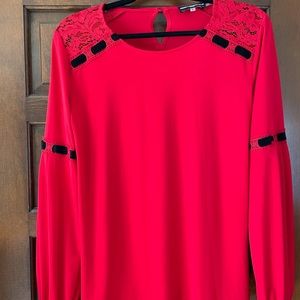 Karl Lagerfeld Ribbon Accent Blouse